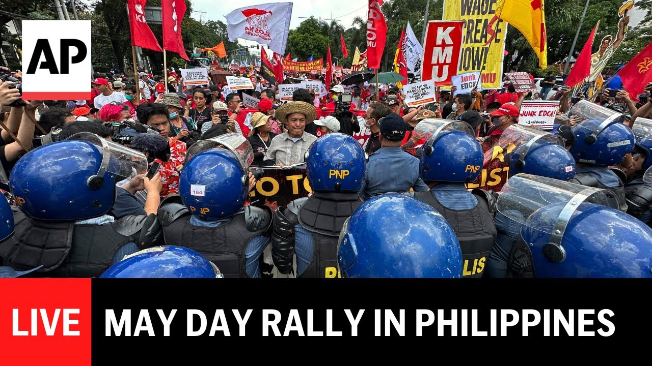 LIVE: May Day rally in Manila, Philippines