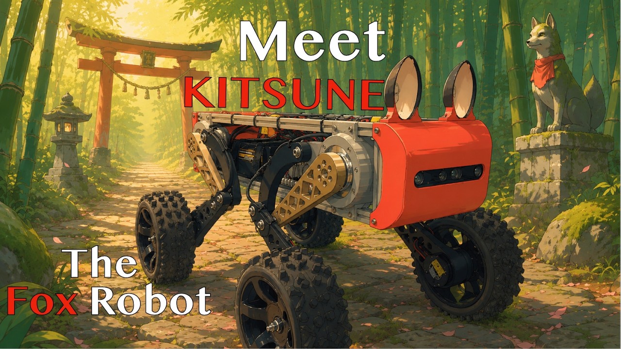 Попытка создать робота на четырех колесных ногах | Робот-лиса Kitsune