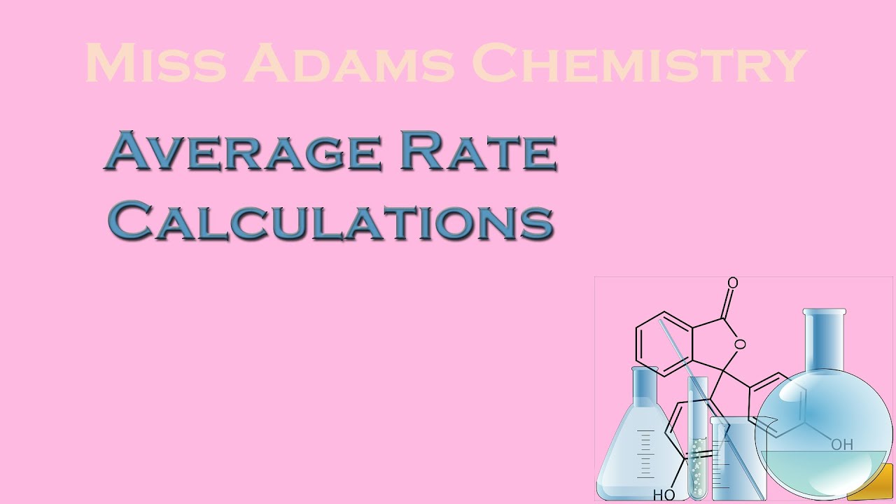 National 5:  Average Rate of Reaction Calculations