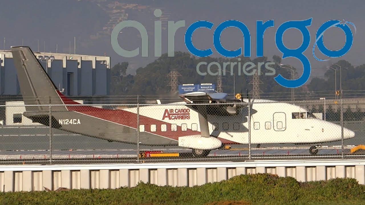 HD Air Cargo Carriers Short 360-100 N124CA Takeoff from San Francisco International Airport