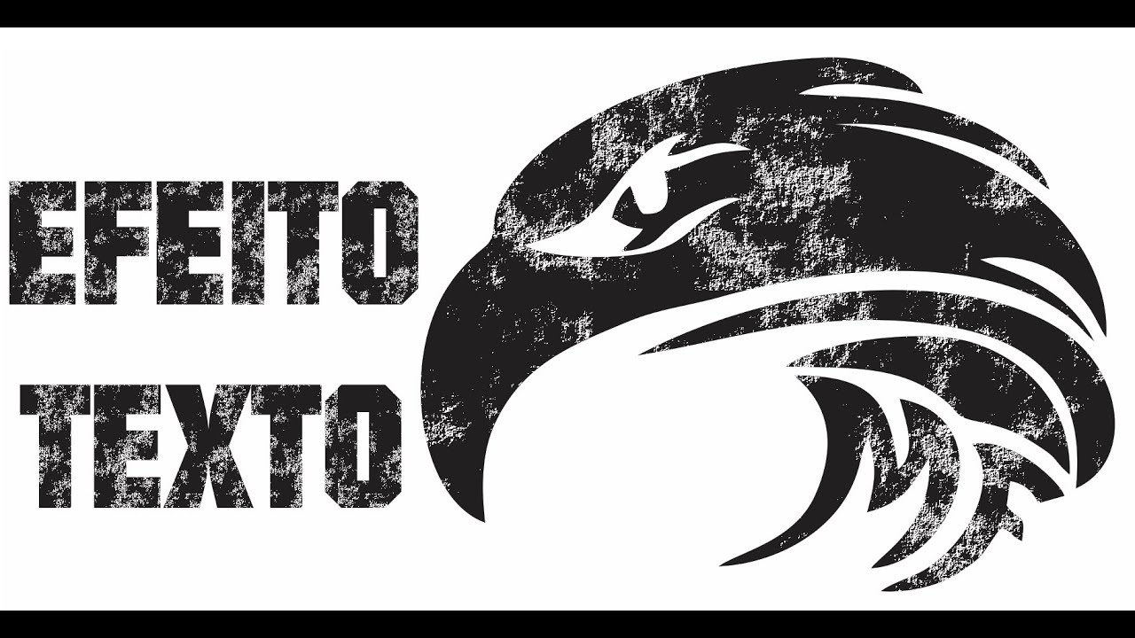 EFEITO ESTAMPA   DESGASTADA  Distressed Text  Corel DRAW TUTORIAL