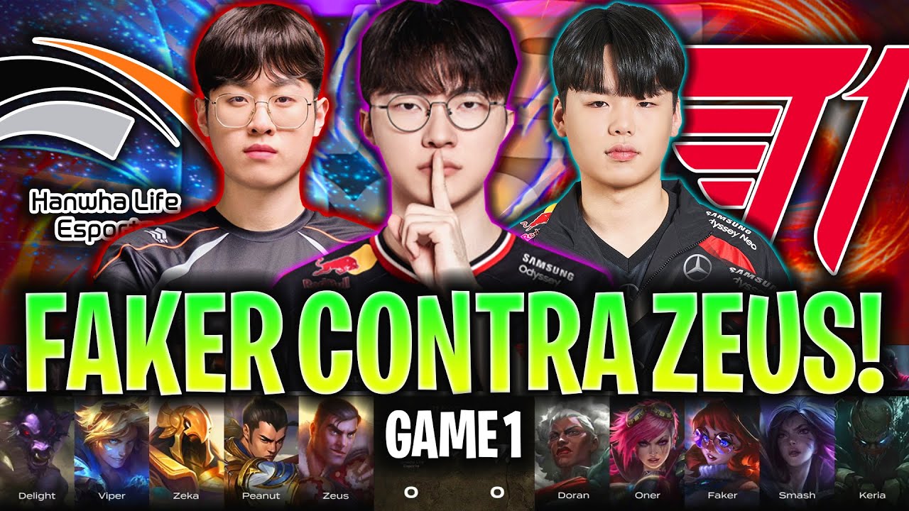 COMIENZA EL GRAN DUELO ENTRE EL T1 DE FAKER Y ZEUS! | T1 vs HLE RESUMEN GAME 1 LCK CUP PLAYOFFS 2025