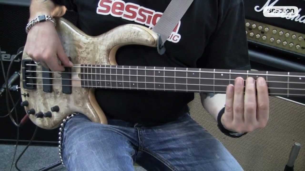 ELRICK BASS GUITARS Gold Series e-volution 4-String Bolt-On Burled Myrtle