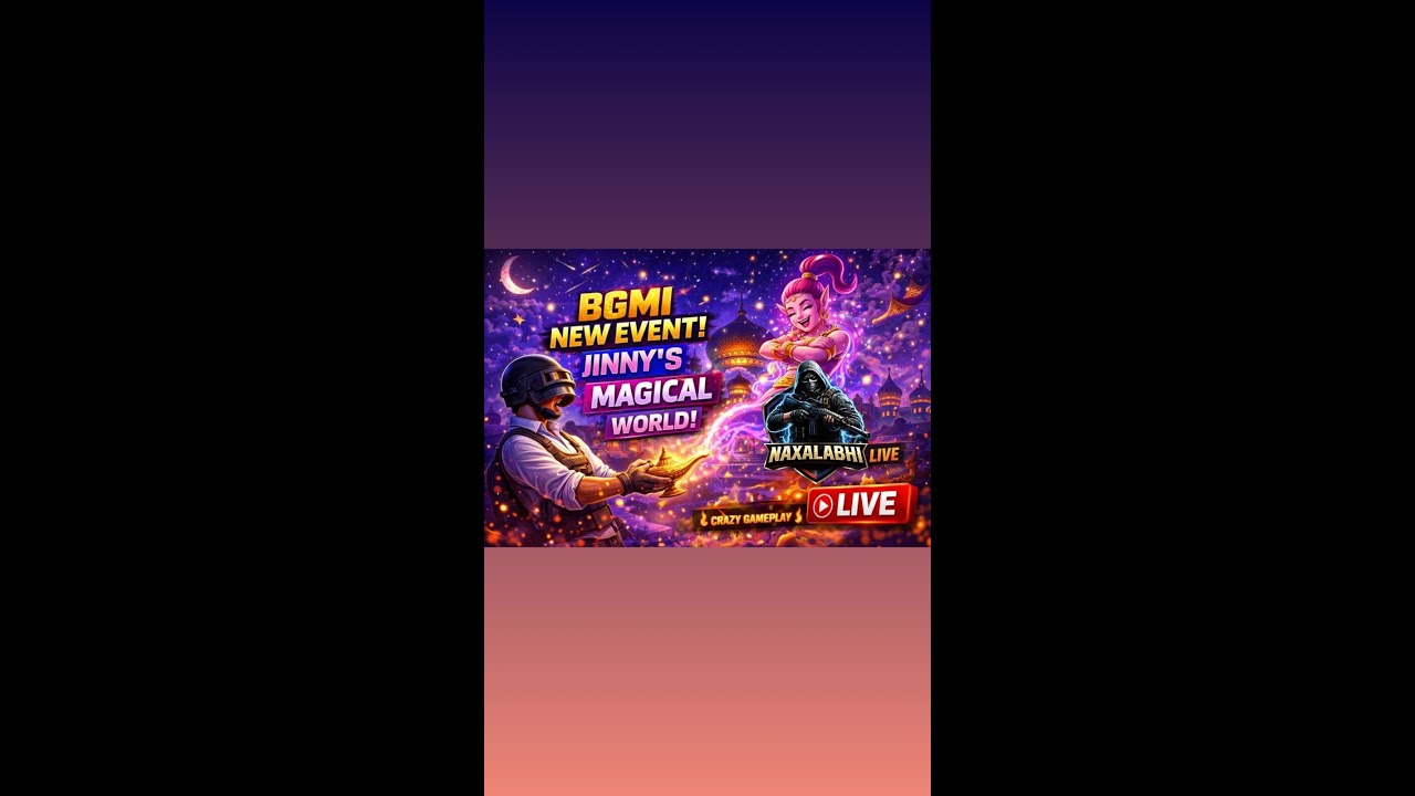 BGMI Live 🔴 Jinny’s Magical World | New Event Gameplay | Telugu | NaxalAbhi