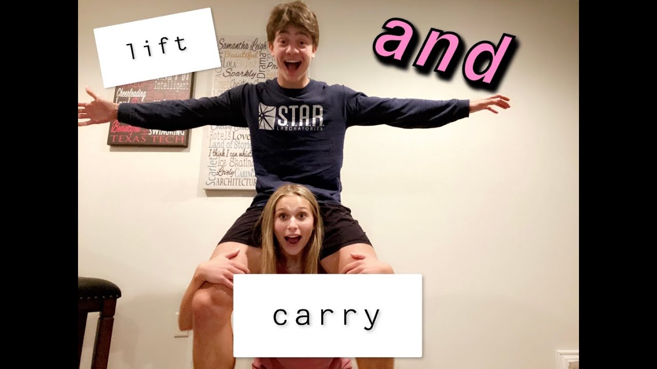 couples lift and carry challenge!!