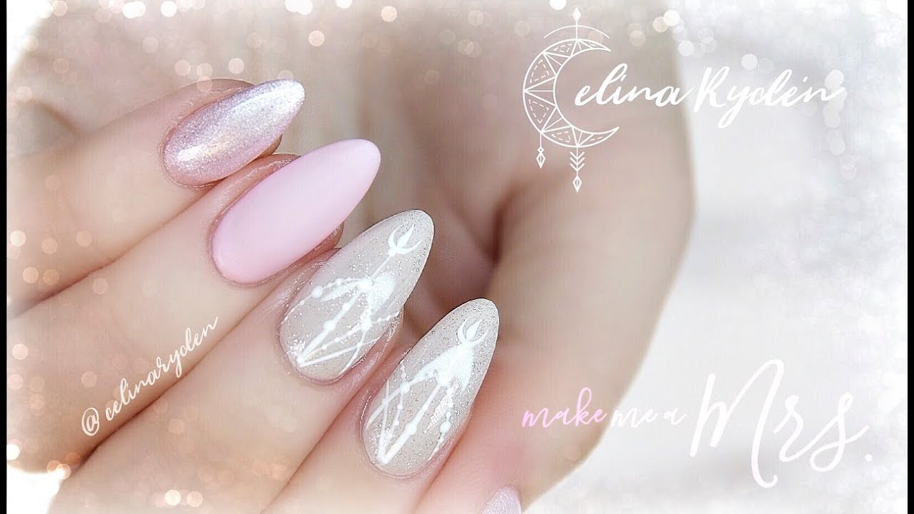 TUTORIAL | ELEGANT & EASY WEDDING NAILS | LIGHT ELEGANCE | ALMOND GEL NAILS