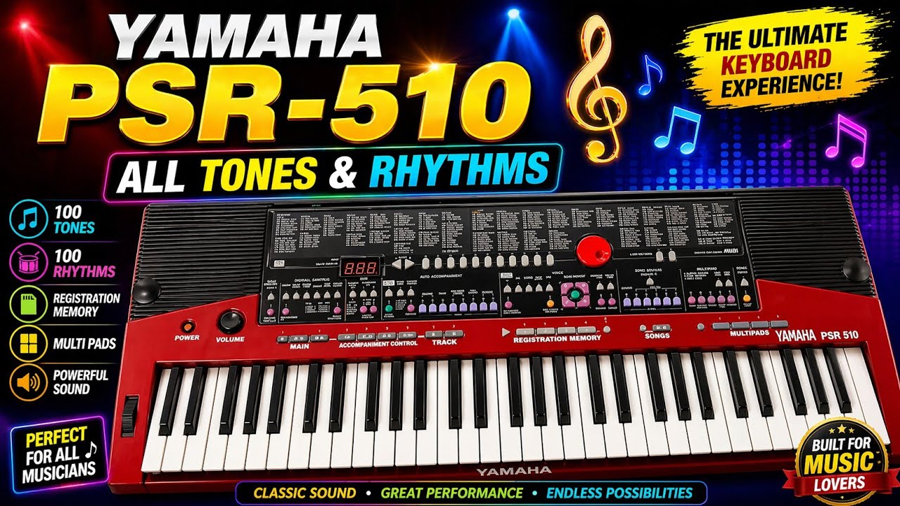Yamaha PSR 510 Sound Test || Yamaha psr 510