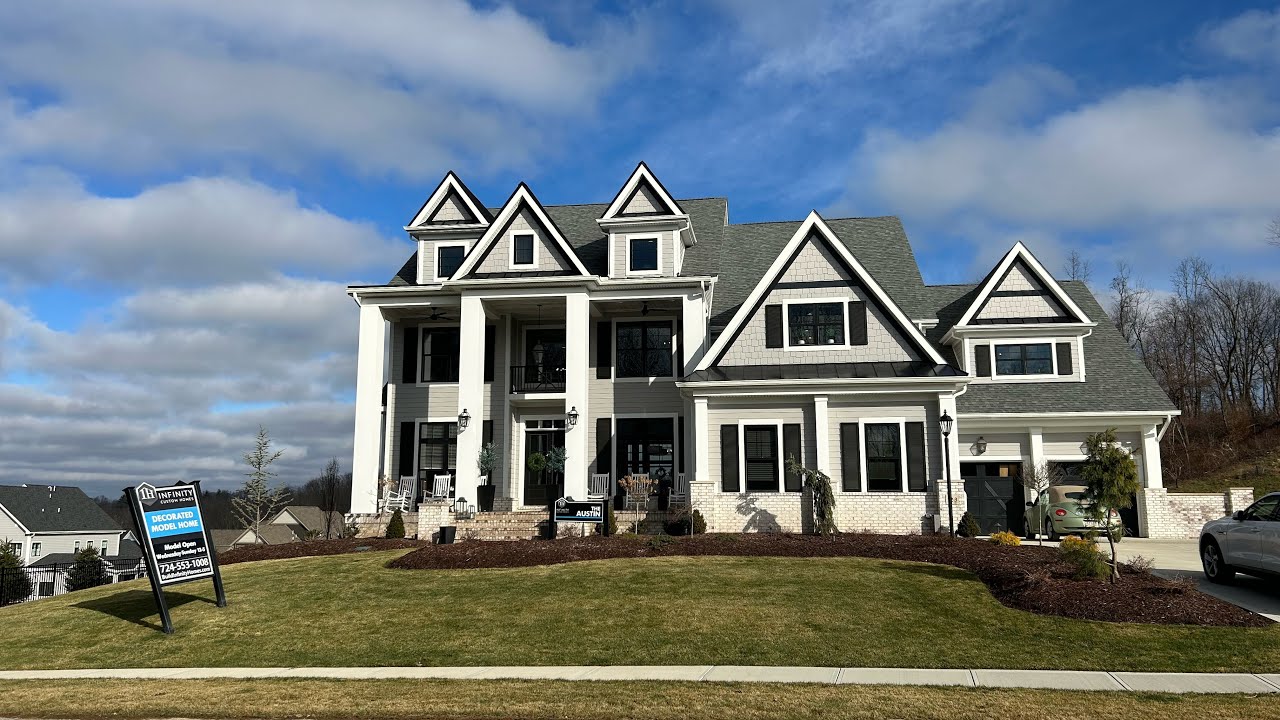 Экскурсия по роскошному индивидуальному дому | The Austin At Forest Edge в тауншипе Крэнберри от ...