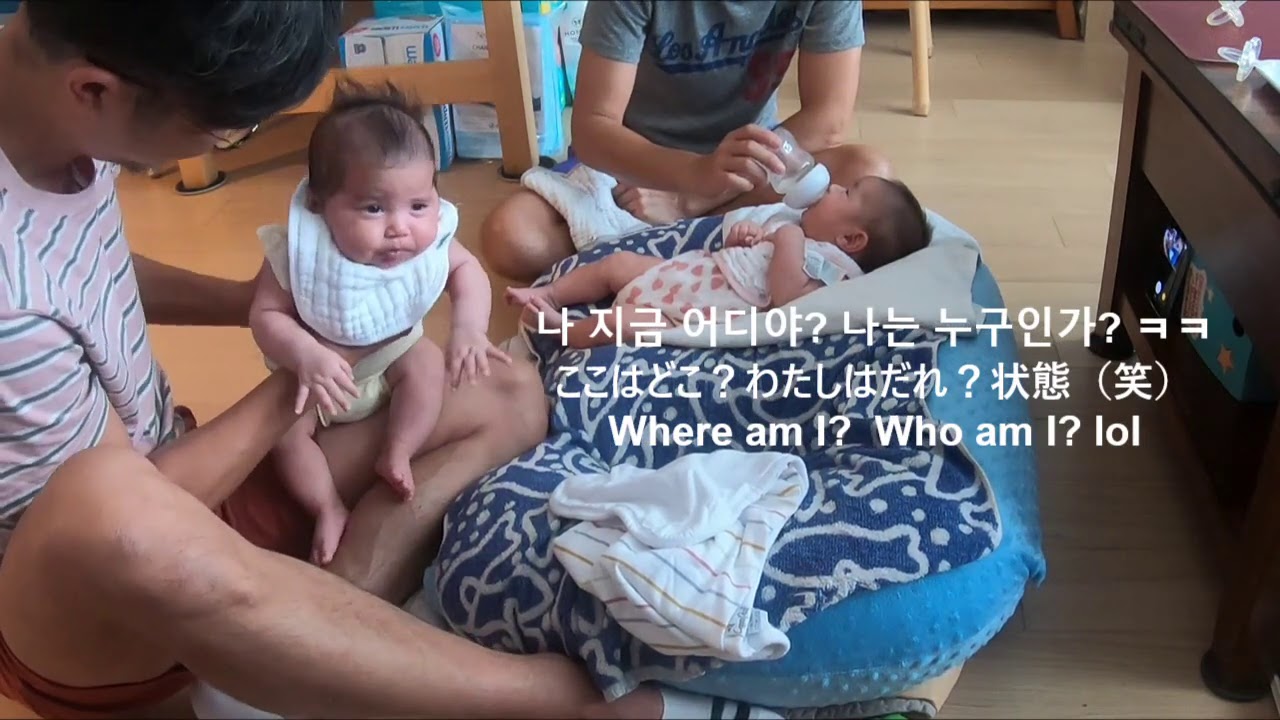 【🏳️‍🌈GayDads🇰🇷🇯🇵】Part1of3 Gay Dads' Feeding Twin Girls