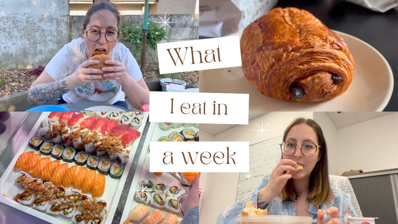 ASMR - WHAT I EAT IN A WEEK 🧡 (pendant mes congés)