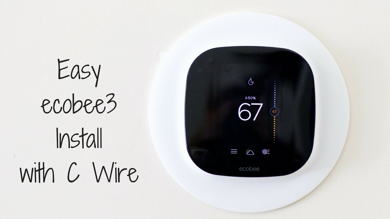 Easy ecobee3 Install with C wire. This Mom shows you how.
