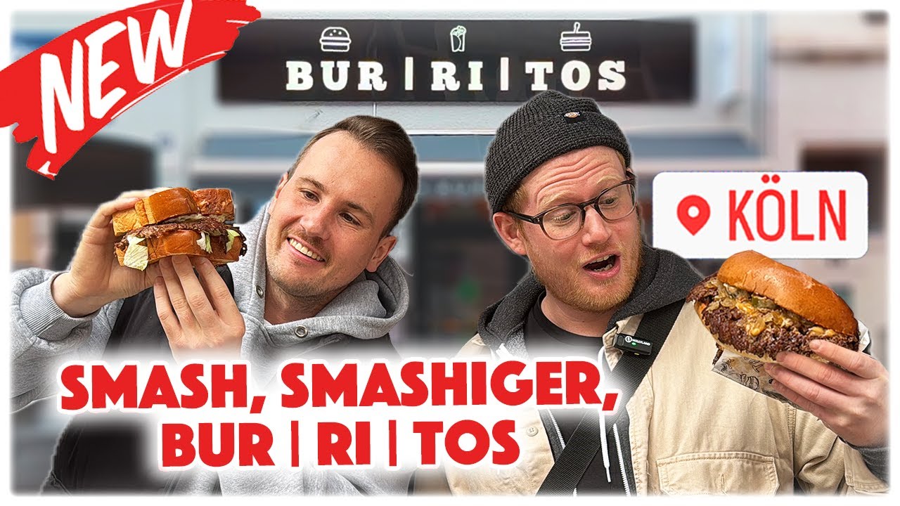 ENDLICH!! DER AKTUELL BESTE SMASHED BURGER IN K&Ouml;LN WURDE GEFUNDEN! 🍔 | BUR_RI_TOS auf der Spur