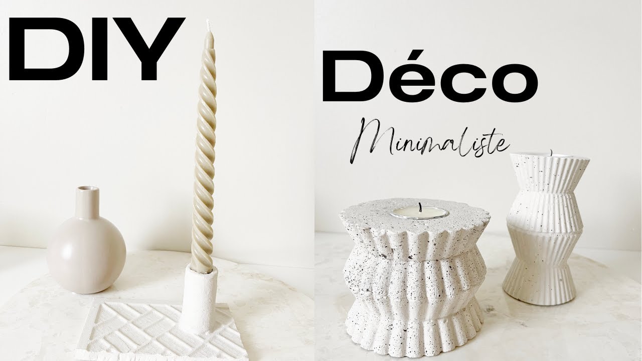 DIY déco minimaliste ☞ plâtre et béton