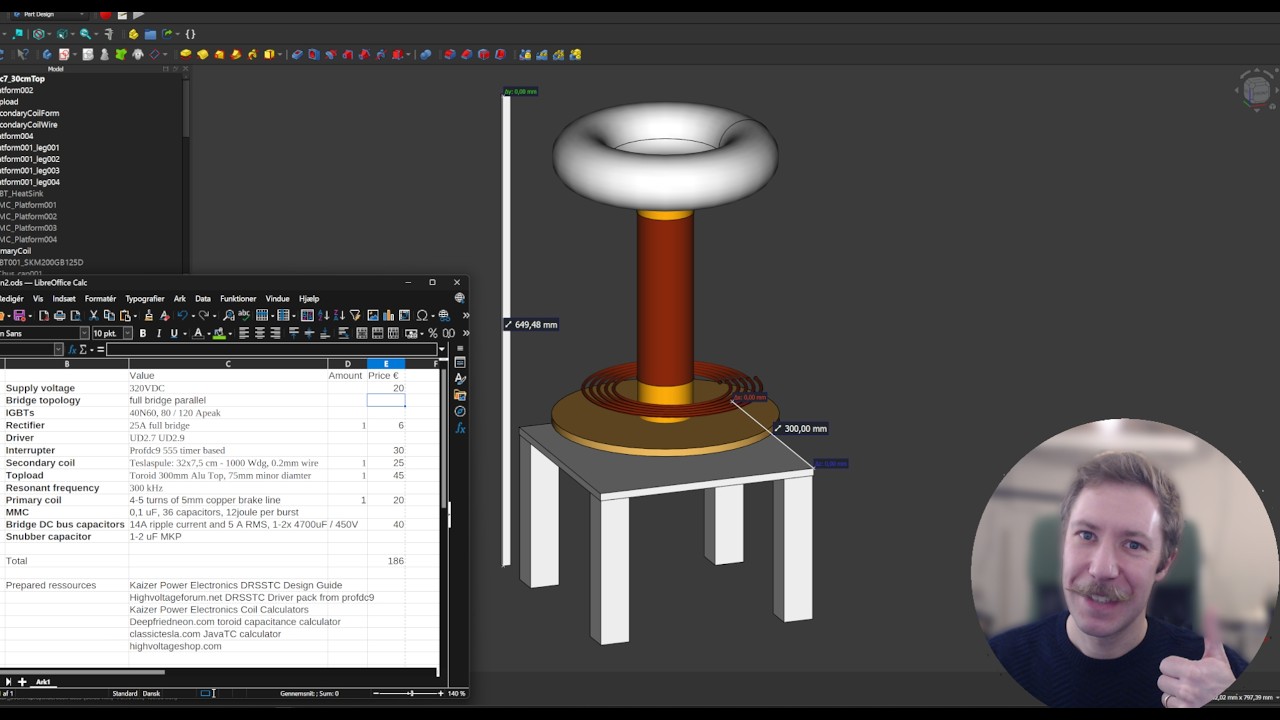 Designing A Complete DRSSTC Tesla Coil In 10 Minutes