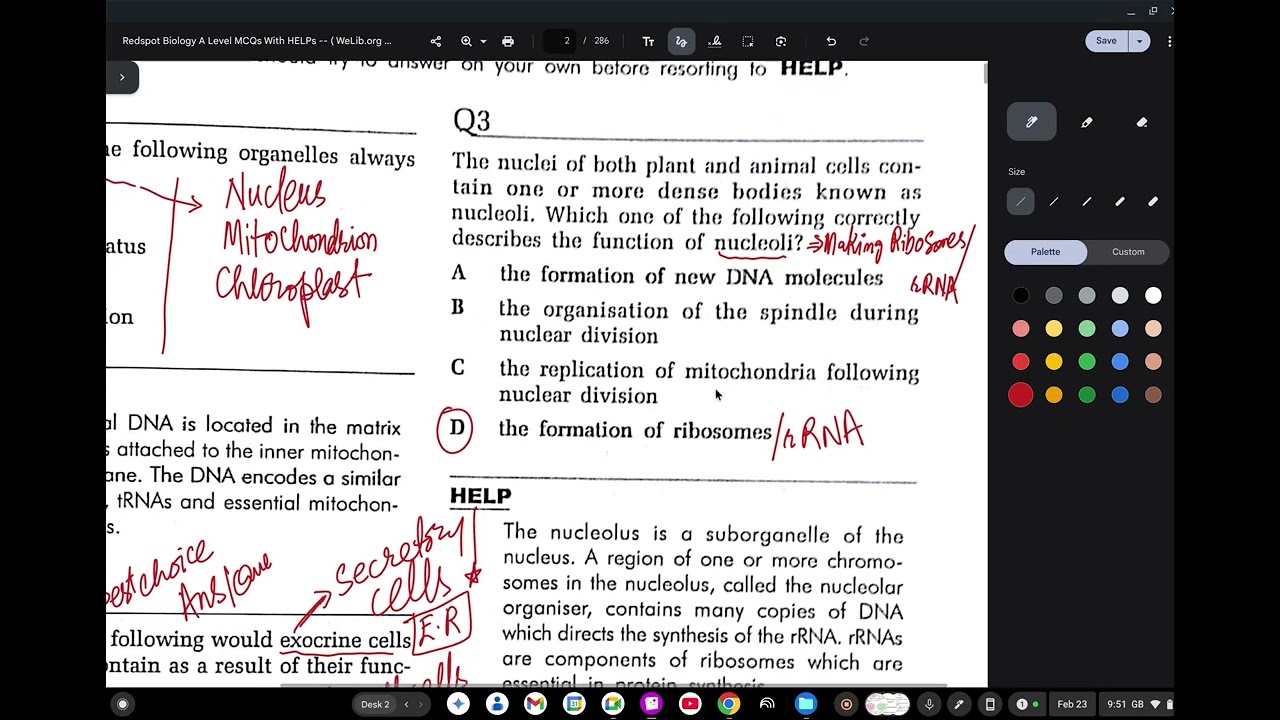 Cell Structure's Basic MCQs of A level Biology