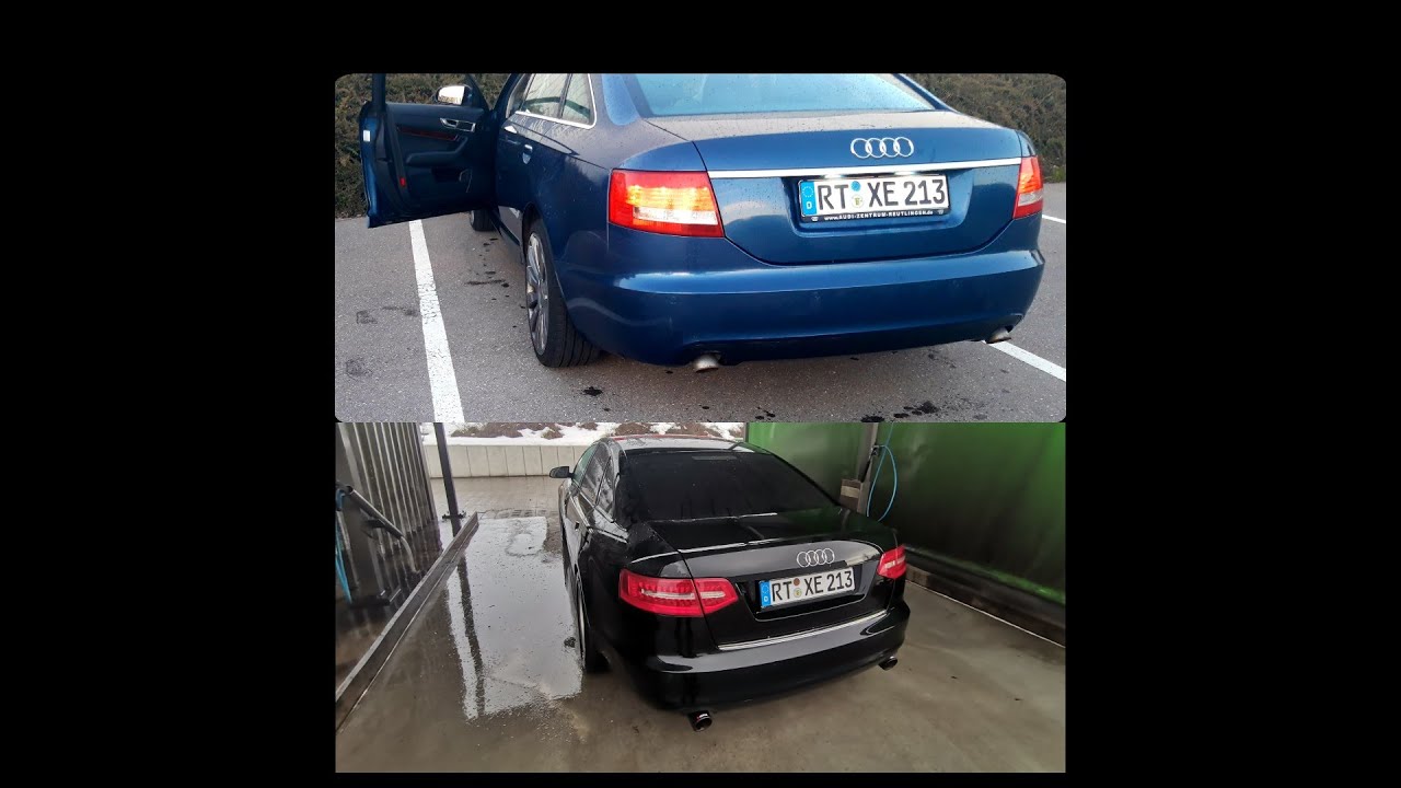 Audi a6 4f c6___hinten facelift umbau, schwarz folie....