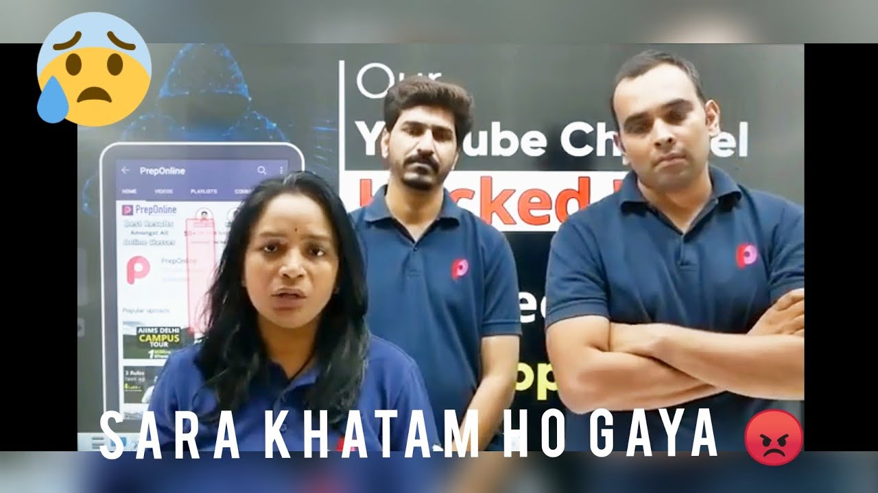 Sara funda khatam😡😱😧 preponline channel got hacked.  #preponline.  #supportpreponline