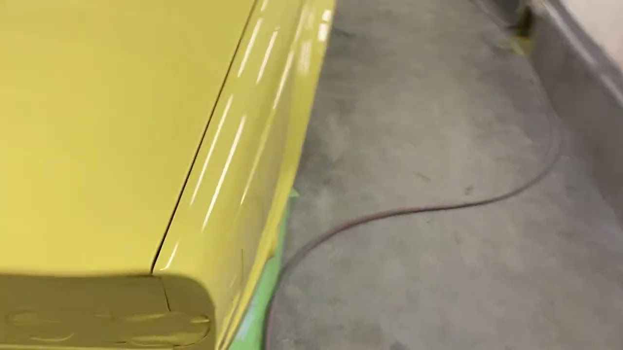 75 triumph TR6 painted￼ Three coats of SPI universal clear.
