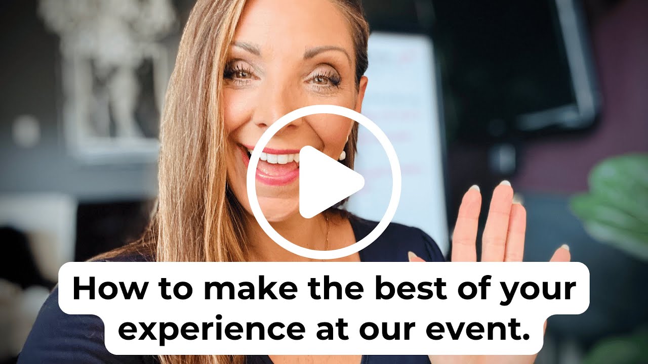 How to make the best of your experience at our event.