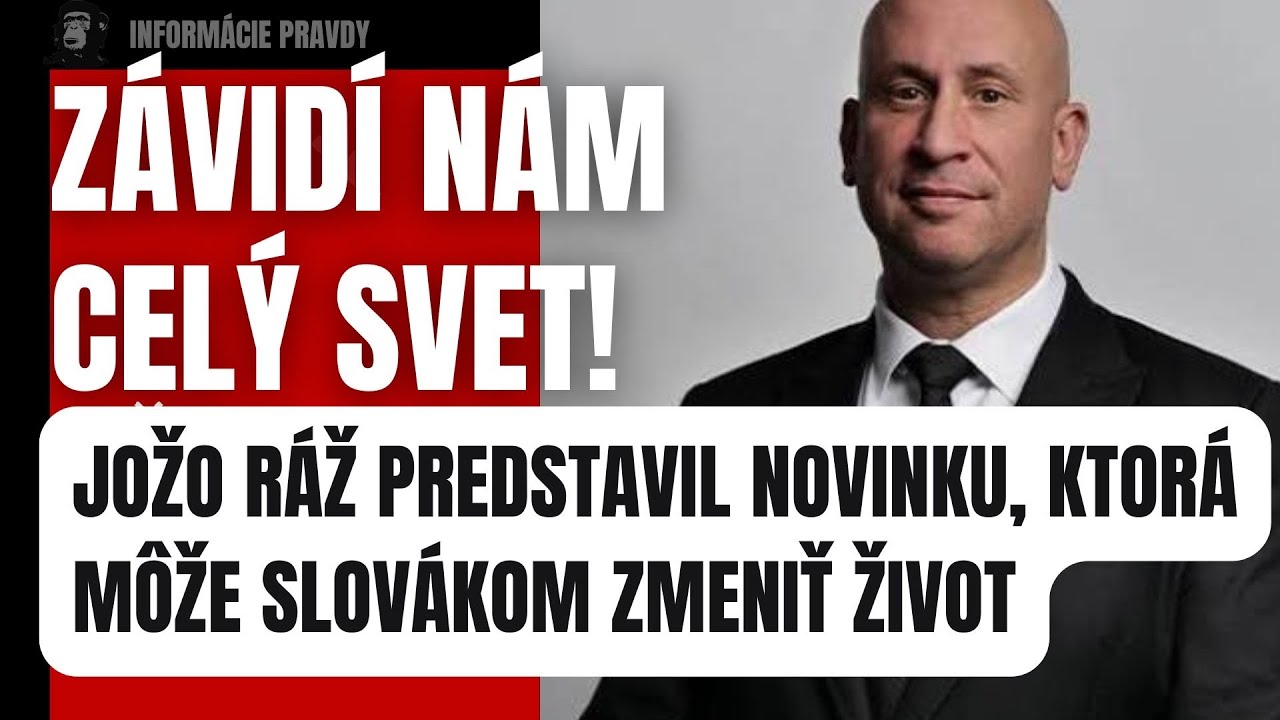 Z&aacute;vid&iacute; n&aacute;m cel&yacute; svet! Jožo R&aacute;ž predstavil novinku, ktor&aacute; m&ocirc;že Slov&aacute;kom zmeniť život #politika #fico 