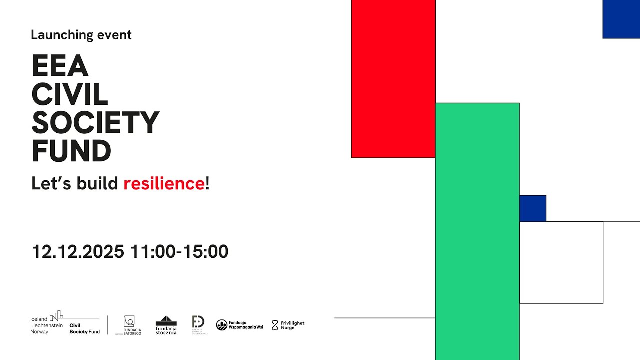 Let’s build resilience! Launching event of the EEA Civil Society Fund