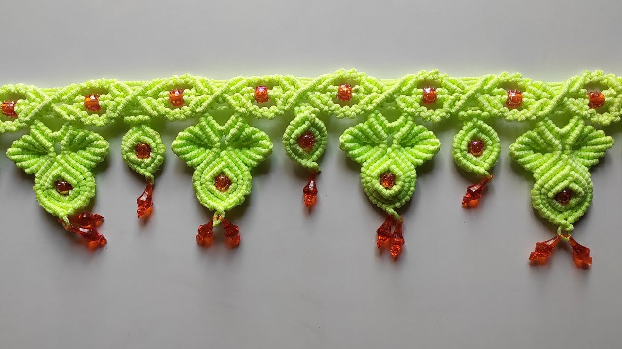 Macrame Toran Design #39 | Macrame Toran Design/New Macrame Pattern | DIY | One-stop Creativity
