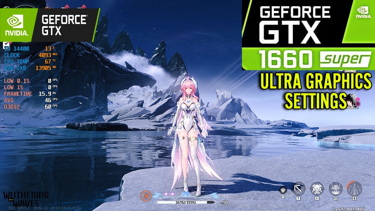 Wuthering Waves : GTX 1660 Super ( Maximum graphics Settings )