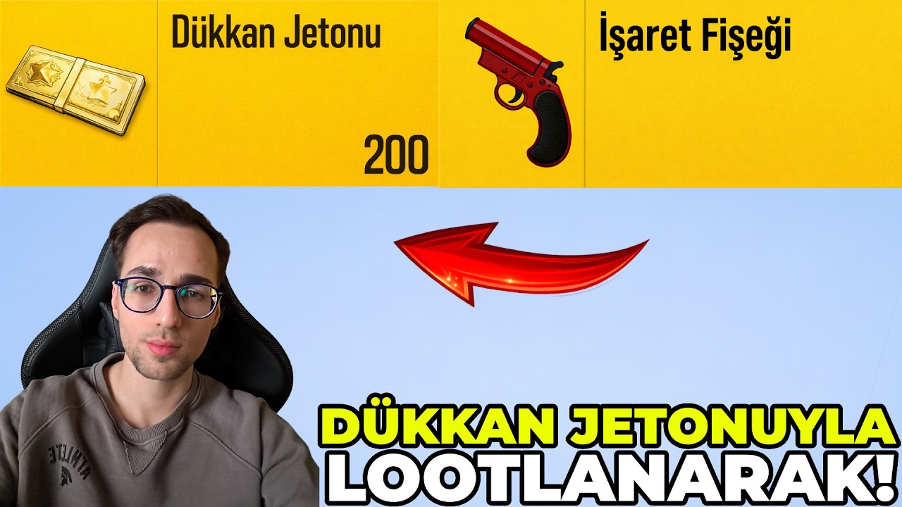 DÜKKAN JETONUYLA LOOTLANARAK WIN ALMAK! (FİŞEK VE FAZLASI) PUBG MOBILE