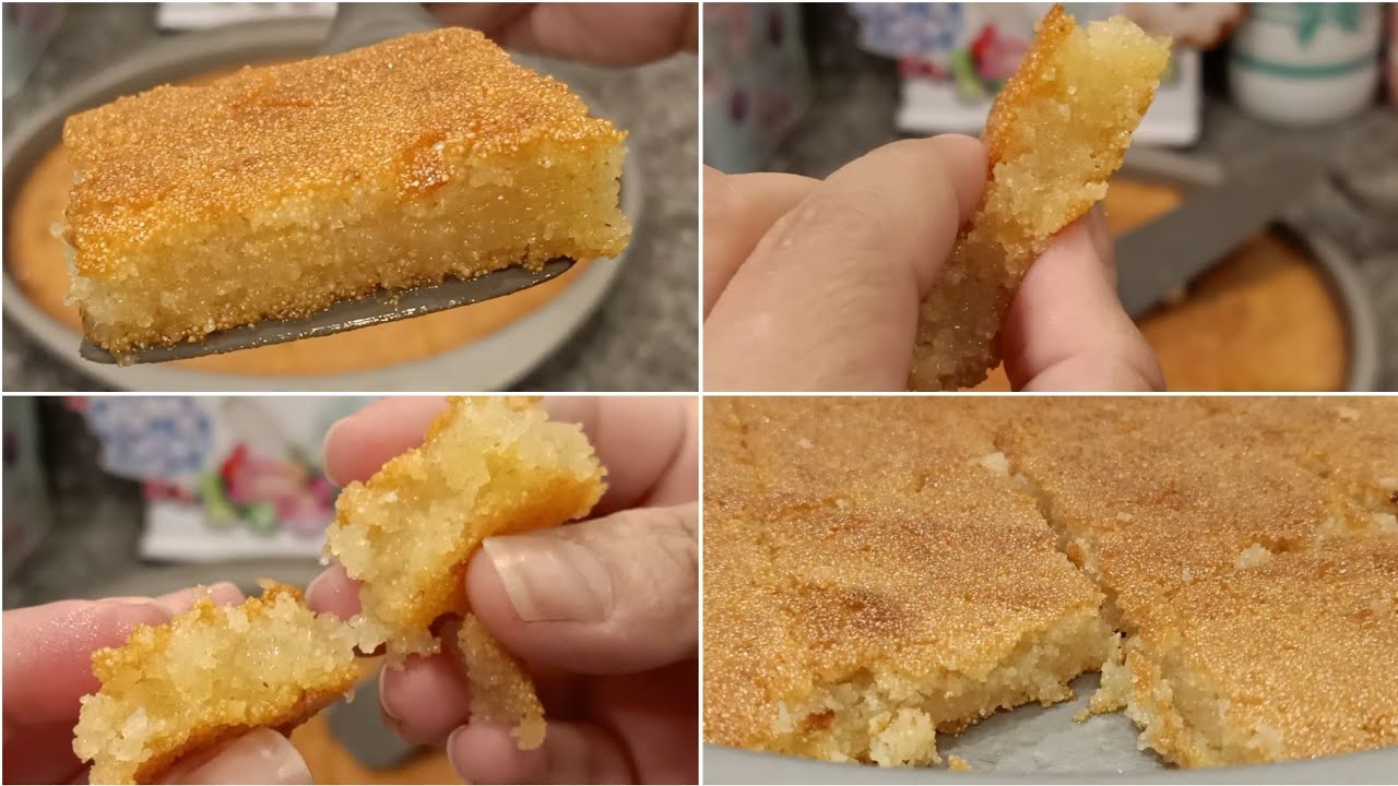 البسبوسة المبسبسة المعسلة المرملة الرهيبة 😍😋😋وبأسهل طريقة في الدنيا 👏👏👏