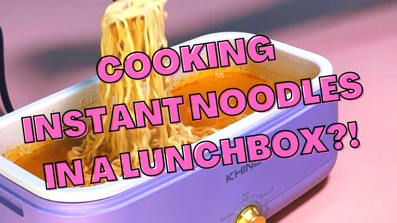 Cooking with an electric lunch box?! Pt.1 - Instant Noodles 🌸 Khind Multifunction Lunch Box