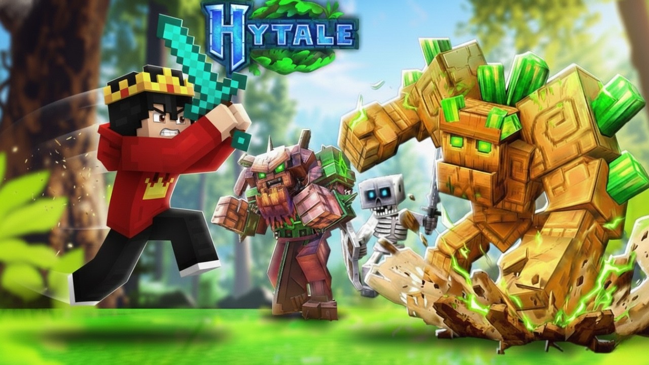MINECRAFT BUT EVERYTHING IS REALISTIC 😱 HYTALE Gameplay !!!