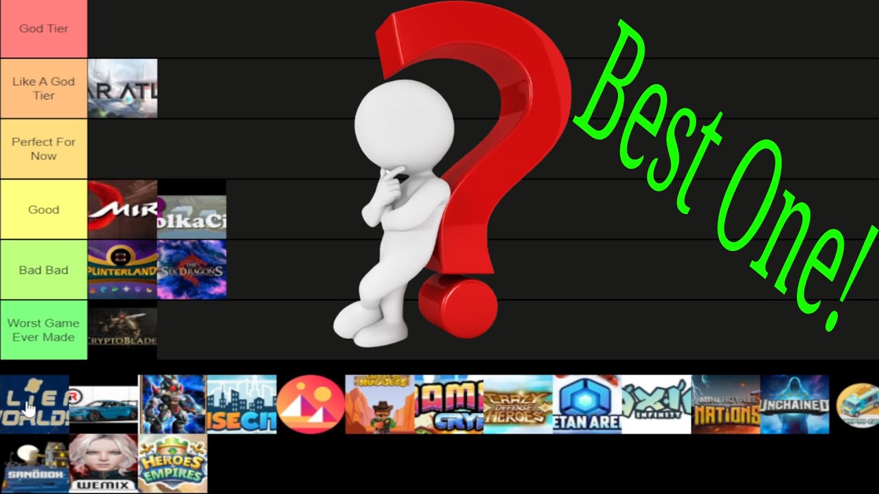 Top Blockchain P2E Games Tier List For 2021