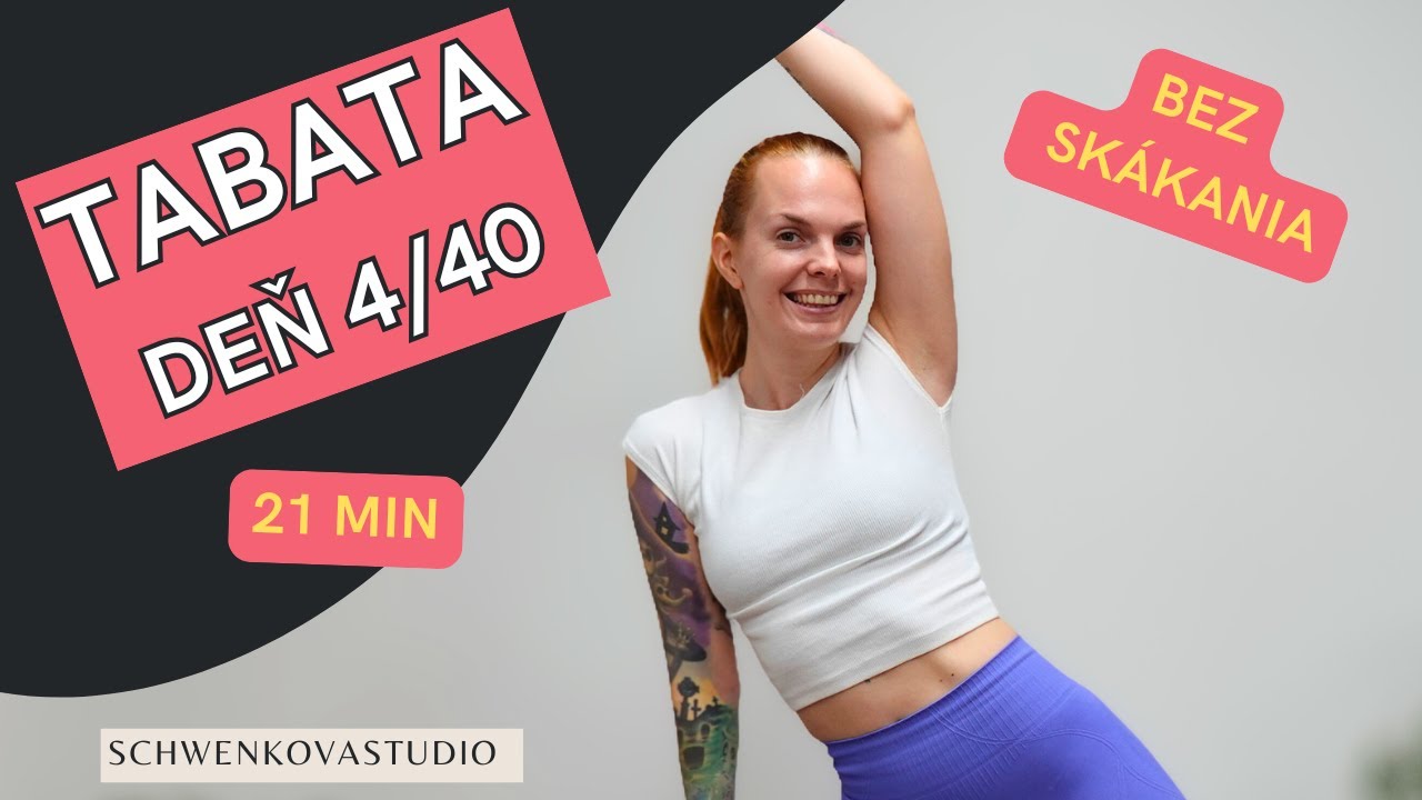 20 min Tabata Bez Skákania - Zábavné kardio | FIT RESET – Deň 4/40