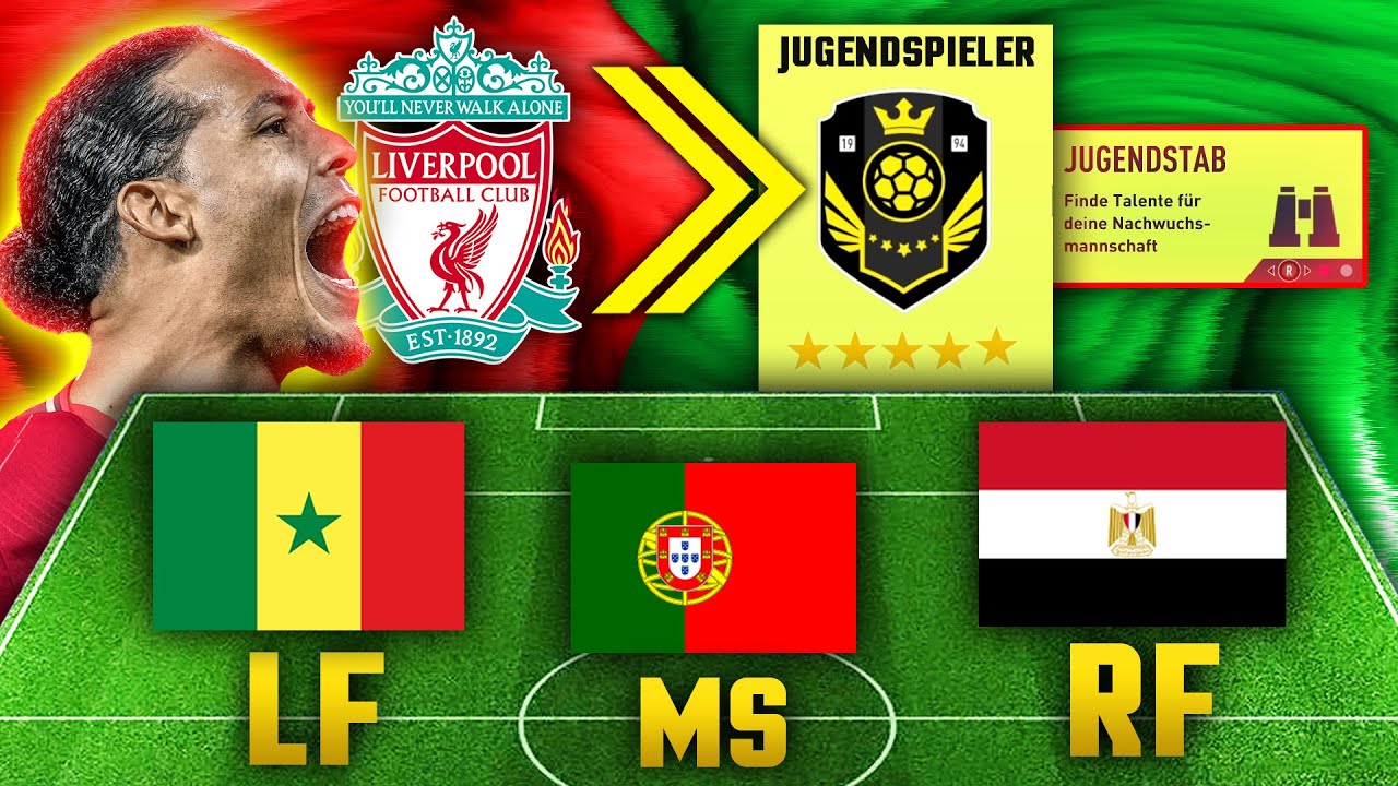 JUGENDSPIELER TEAM MIT GLEICHEN NATIONEN WIE LIVERPOOL!! 🚀👽🏆 FIFA 22 Karriere Challenge