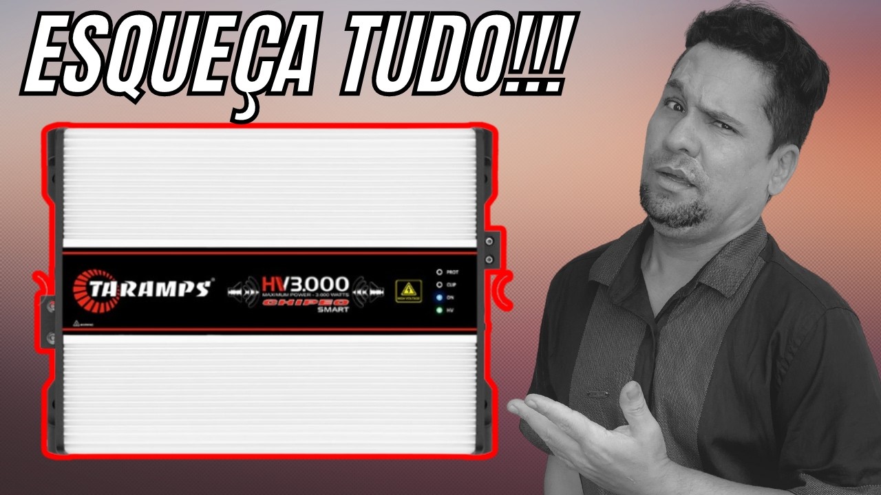 Modulo Taramps Hv3000 Chipeo Smart 3000watts Rms High Voltage Amplificador Para Racha De Som Hv 3000