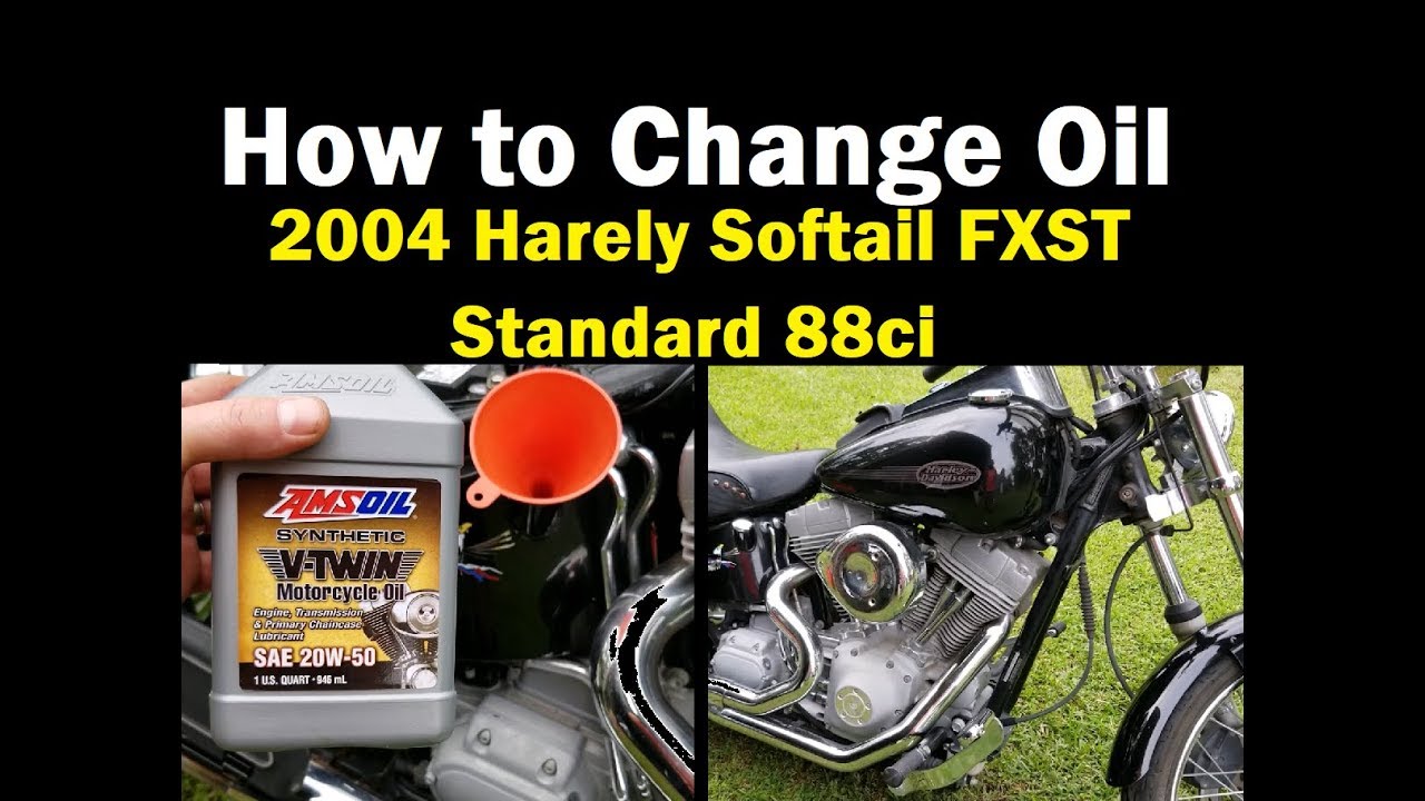 FAST - How to Change Oil on a 2004 Harley Softail FXST Standard