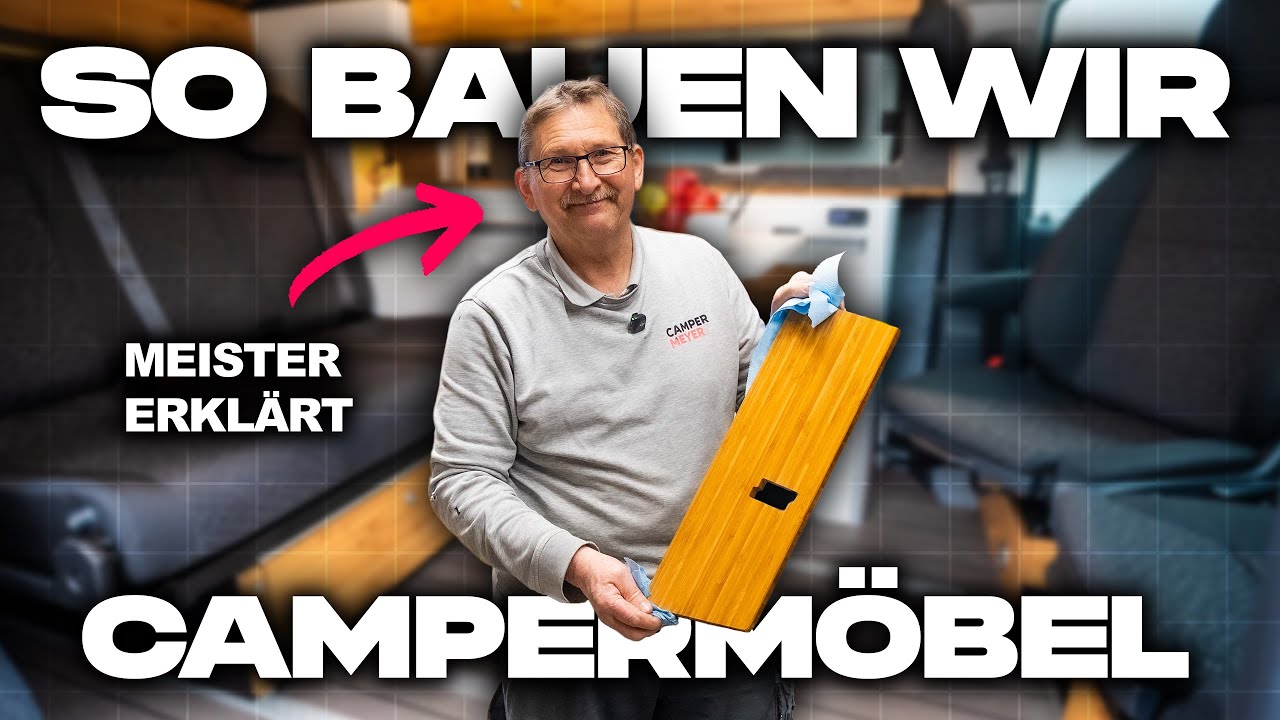 Möbelbau im Camper | Meister Jürgen zeigt die 5 Schritte! | Bambus richtig schleifen, fasen & ölen