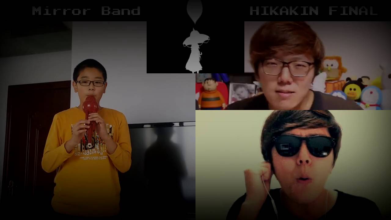 Mirror Band VS HIKAKIN Final ボイパ対決 Bad Apple!! + MusicBox 【HD再うｐ】