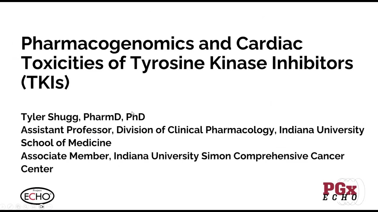 Pharmacogenomics and Cardiac Toxicities of Tyrosine Kinase Inhibitors | November 21, 2025