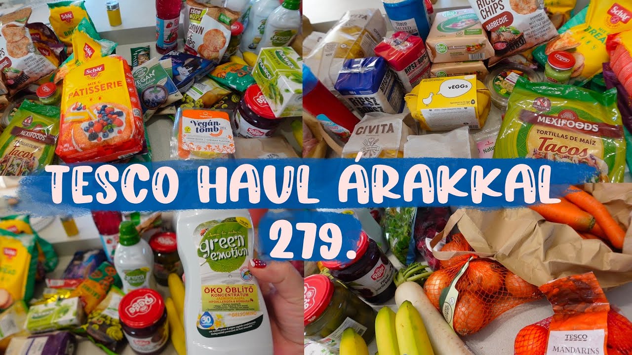 Tesco Nagybevásárlás - Tesco Haul árakkal 73 ezerért ezt kaptam.. Nagy bevásárlás 279.rész