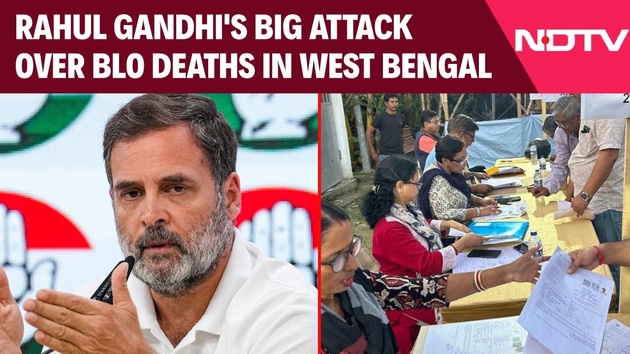 West Bengal News | Deaths Due To Unnecessary Pressure: Rahul Gandhi's On BLO Deaths In West Bengal