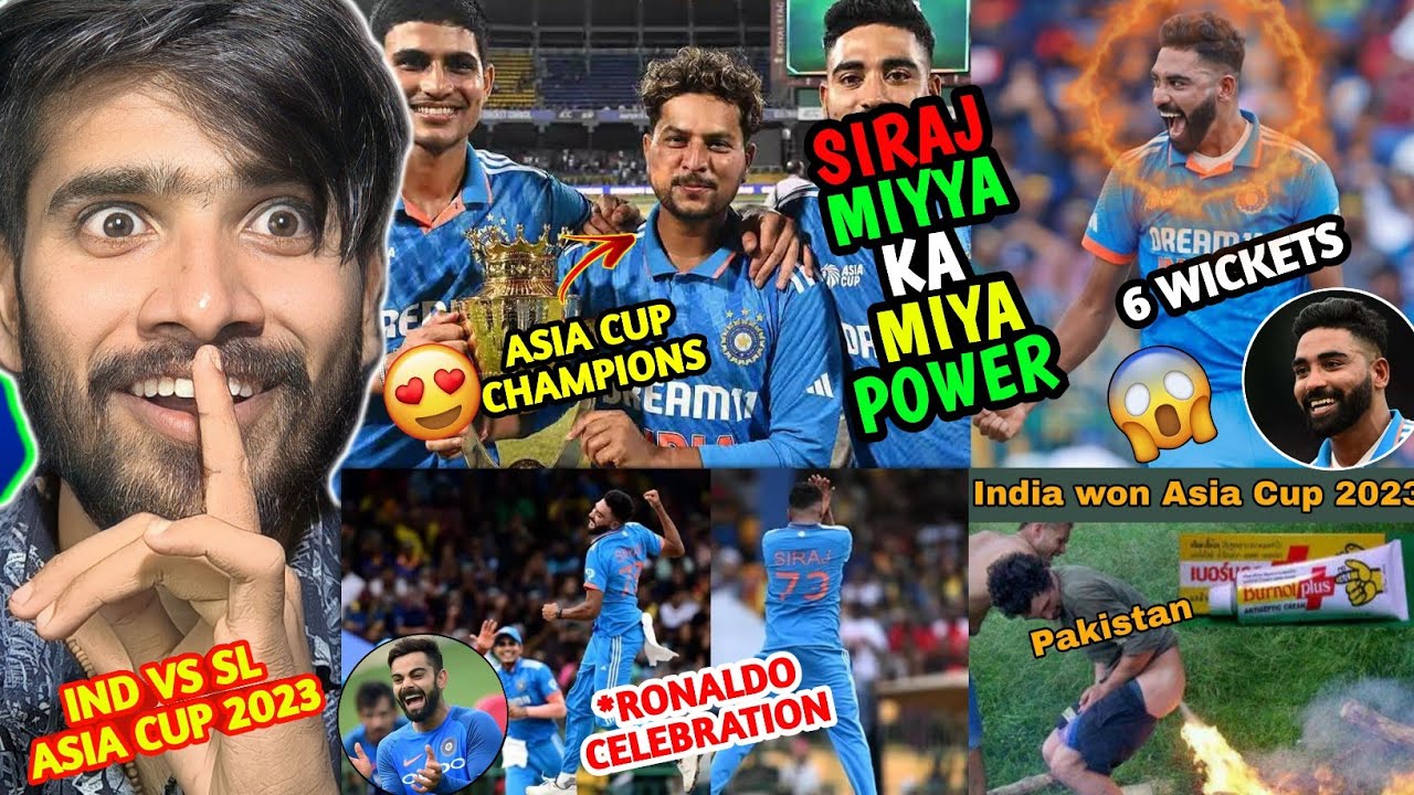 dhoni is shocked😳... SIRAJ 6 WICKETS🔥| IND VS SL