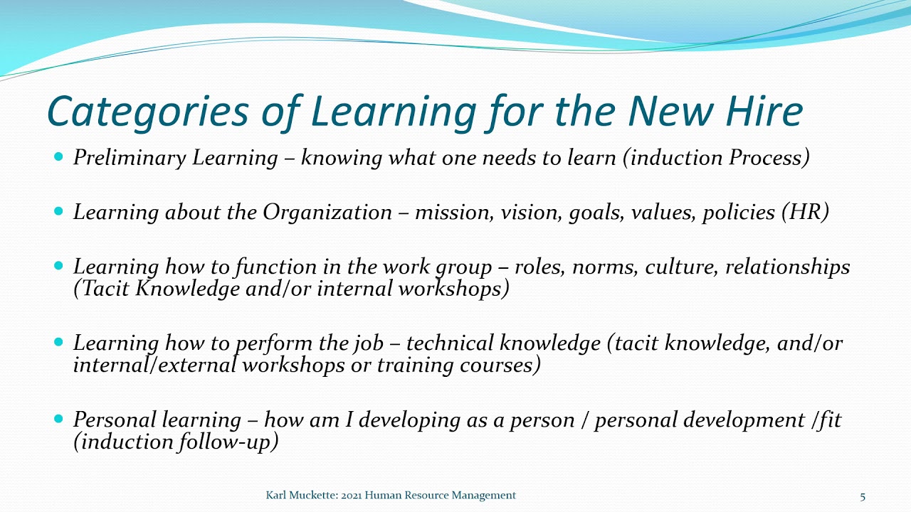 Introduction to HRM- Episode 5: Training and Development