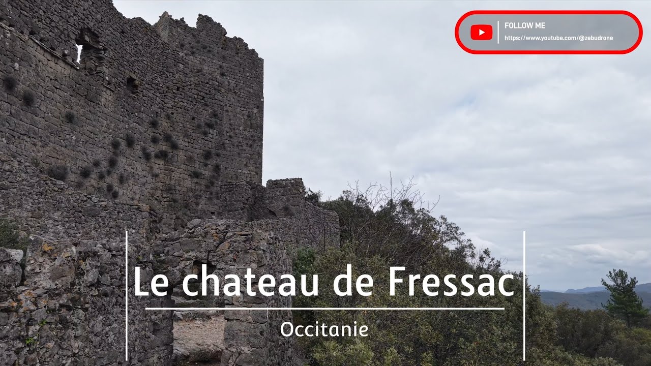 Le chareau de Fressac#chateaux #castel#occitanie #paradise #travel #nature #hérault #drone 