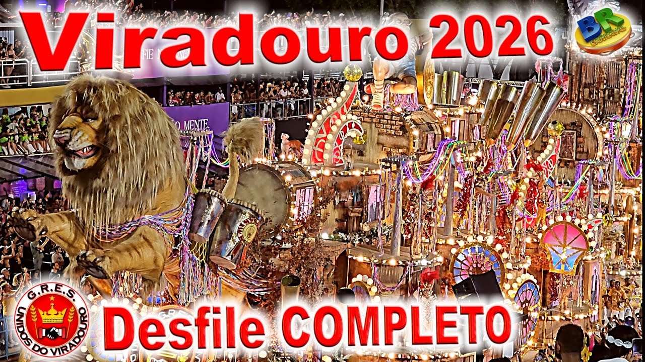 VIRADOURO 2026 Desfile COMPLETO 4K 
