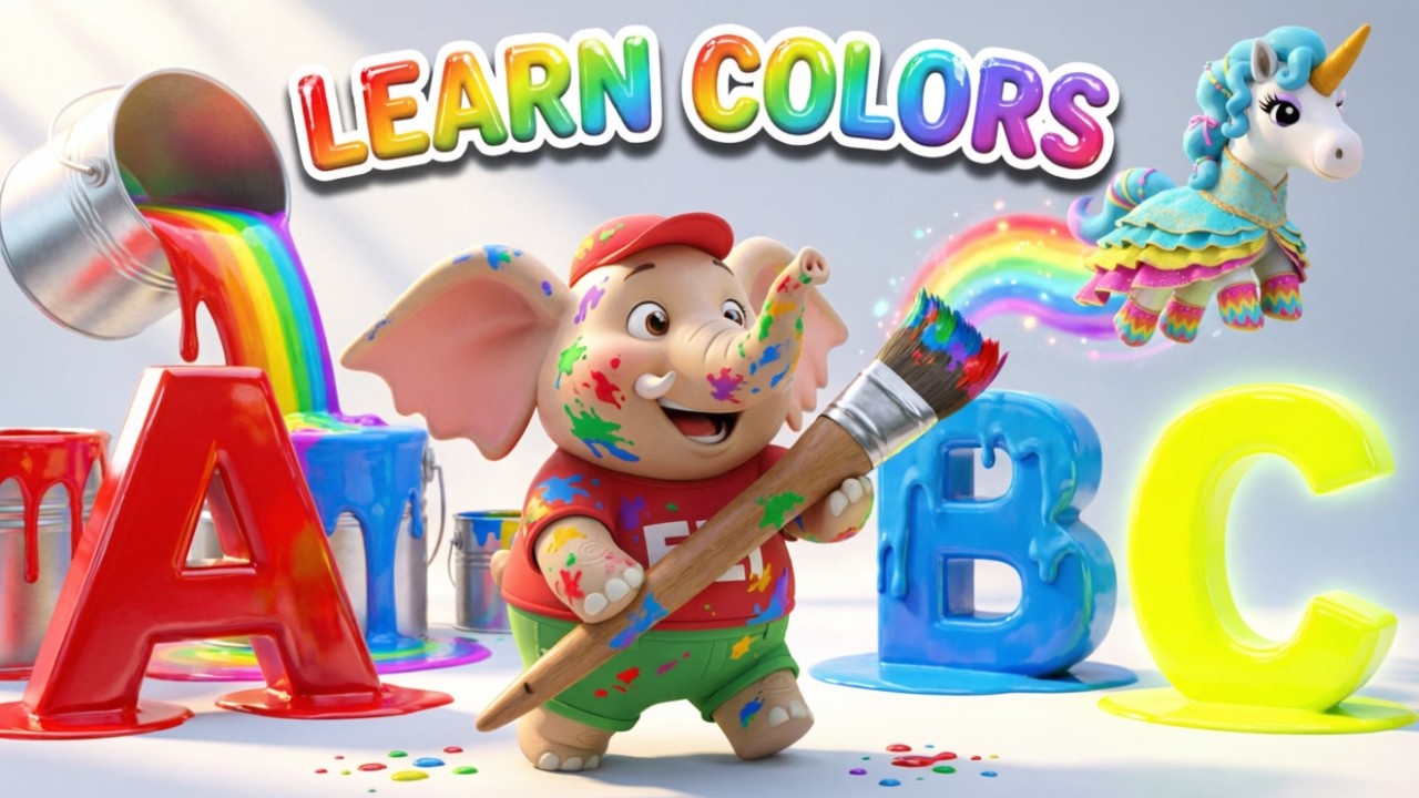 ABC Colors Song for Kids | Colorful A–Z Letters | Learn Alphabet & Colors Together | ABC Spotlight