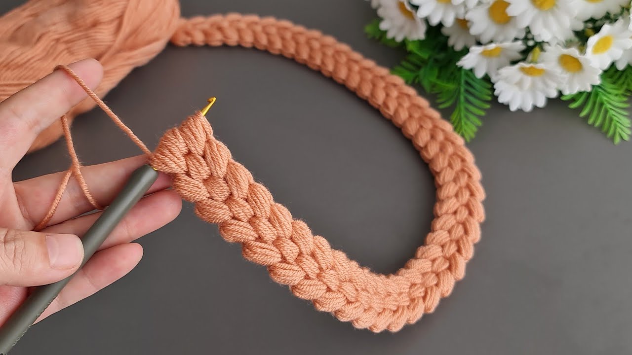 Wow!.. 😇 Amazing!.. Tunisian crochet. Crochet gorgeous hairband, belt, bag handle