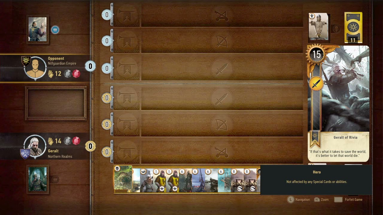 The Witcher 3: Wild Hunt best game of Gwent   EVERR