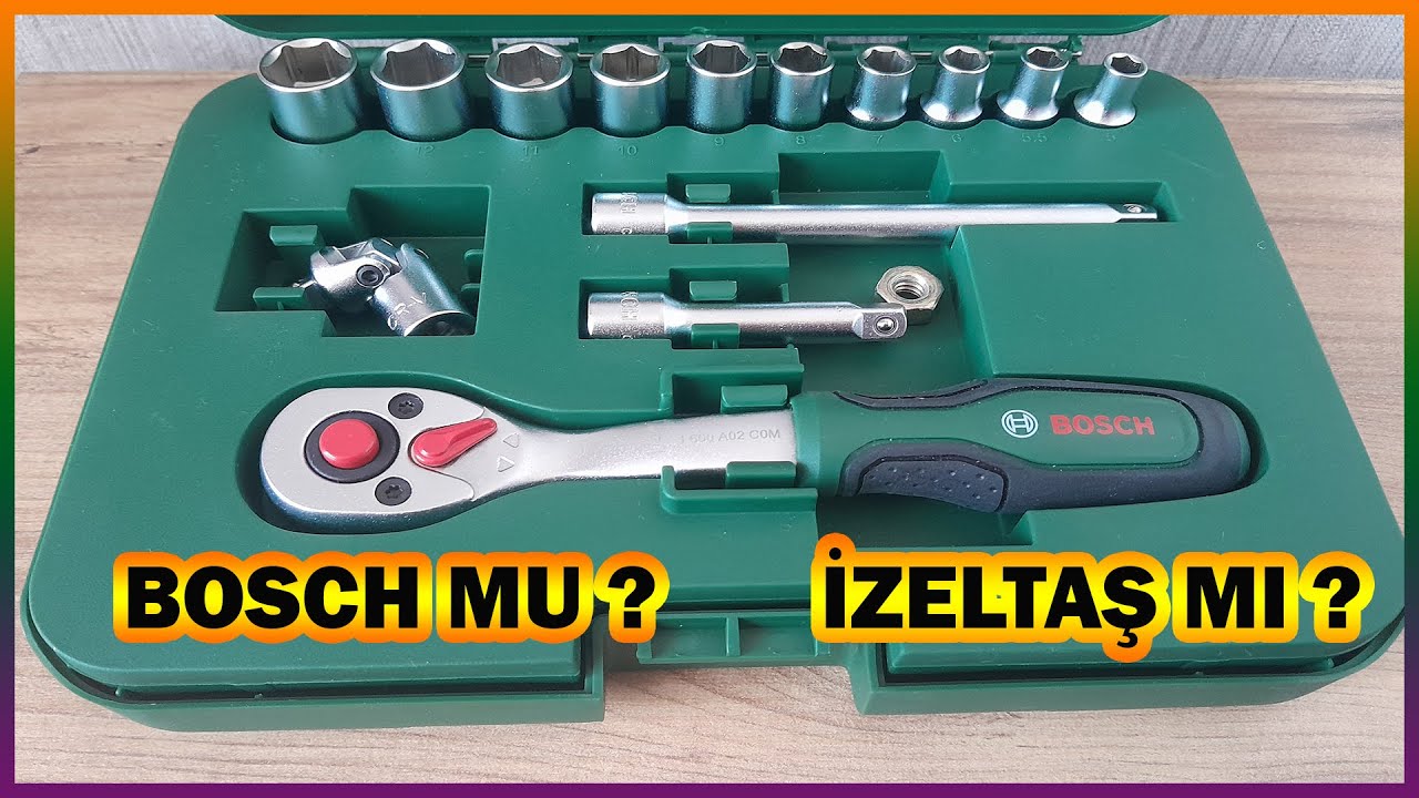 BOSCH 1/4 Cırcır Lokma Takımı | Somon Sıkma Takımı | Bosch mu İzeltaş mı ?  Bosch Cırcır Kolu