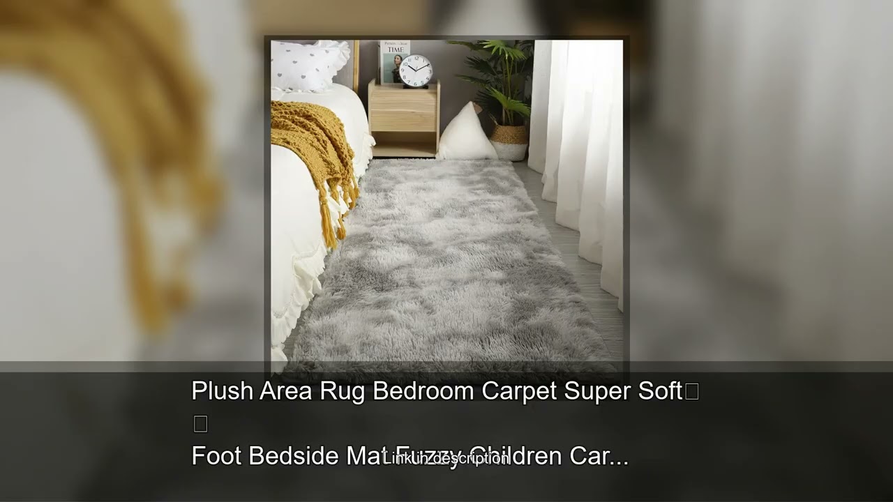 Plush Area Rug Bedroom Carpet Super Soft Foot Bedside Mat Fuzzy Children Carpet Prayer Rugs Liv
